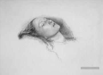  lit Tableaux - Étude pour Ophelia préraphaélite John Everett Millais